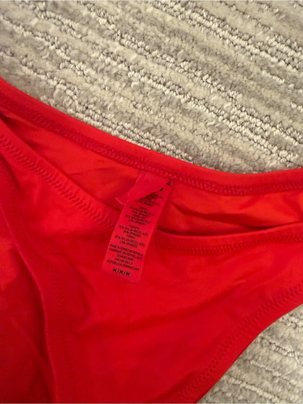 SKIMS Red Twist-Front Bikini Top